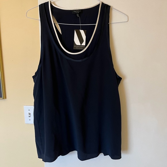 rag & bone Tops - RAG & BONE silk tank top - size L - NWT